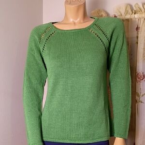 Wendy Williams Emerald Crew Neck Sweater
